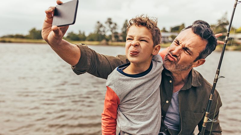 Селфи на рыбалке